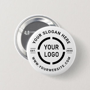 Macaron Rond 5 Cm Logo personnalisé blanc promotion