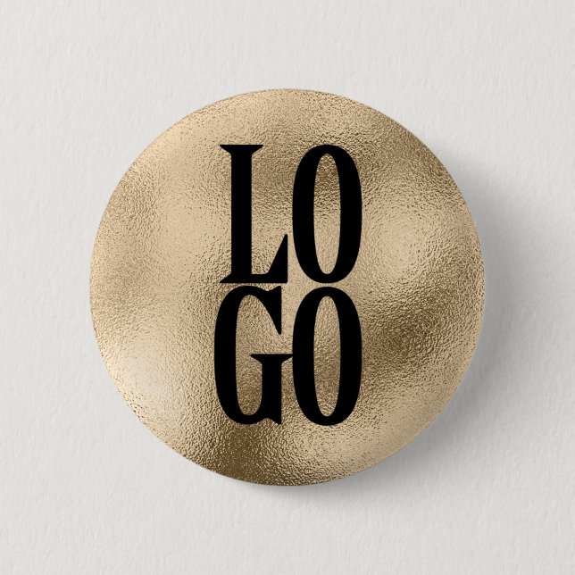 Macaron Rond 5 Cm Logo personnalisé de l'entreprise ou de l'entrepri (Devant)