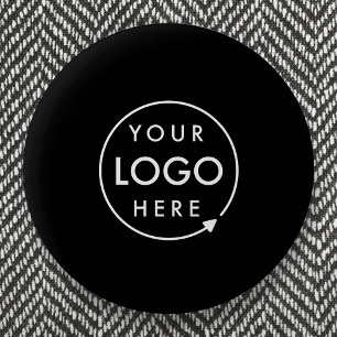 Macaron Rond 5 Cm Logo personnalisé   Entreprise moderne minimaliste