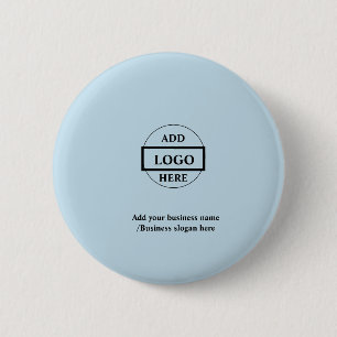 Macaron Rond 5 Cm Logo personnalisé simple et élégant ici société