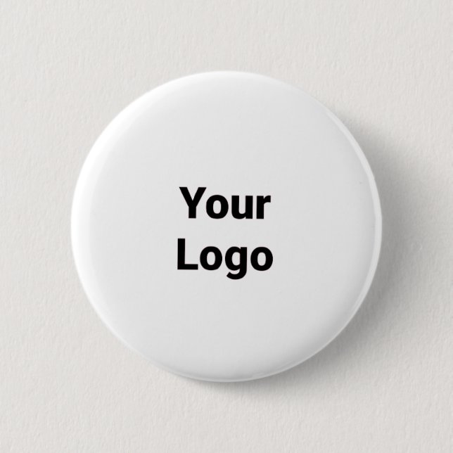 Macaron Rond 5 Cm Logo personnalisé simple et élégant ici société g (Devant)