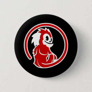 Macaron Rond 5 Cm Logo Red Marmoset