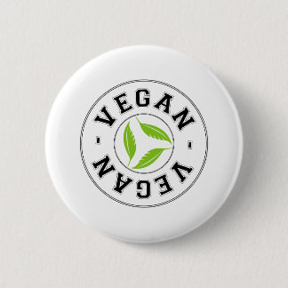 Macaron Rond 5 Cm Logo sportif végétalien