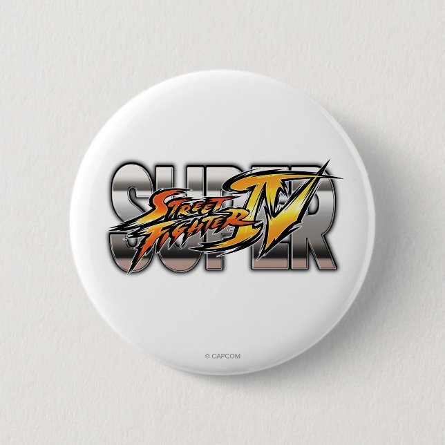 Macaron Rond 5 Cm Logo superbe de Street Fighter IV (Devant)