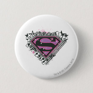 Macaron Rond 5 Cm Logo Supergirl Pins