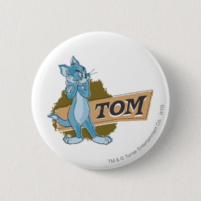 Macaron Rond 5 Cm Logo Tom Attitude (Devant)