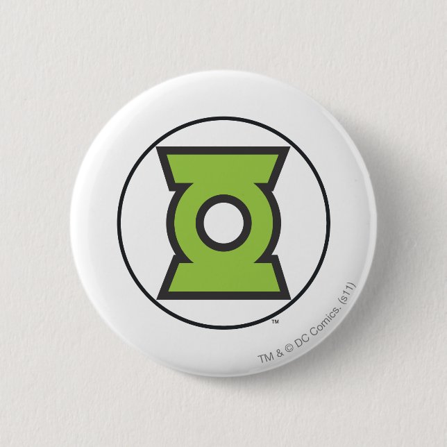 Macaron Rond 5 Cm Logo vert 11 de lanterne (Devant)