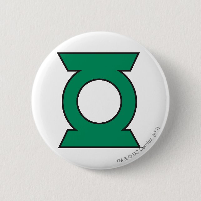 Macaron Rond 5 Cm Logo vert 15 de lanterne (Devant)