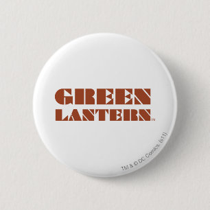 Macaron Rond 5 Cm Logo vert de lanterne - Tan