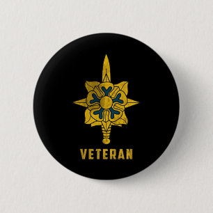 Macaron Rond 5 Cm Logo vétéran du Corps de renseignement militaire P