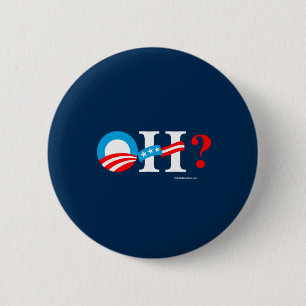Macaron Rond 5 Cm L'OH - Obama puis Hillary - anti blanc de png de