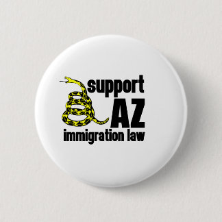 Macaron Rond 5 Cm loi d'immigration de soutien AZ