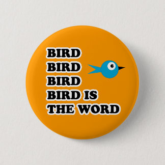 Macaron Rond 5 Cm L'oiseau est le mot