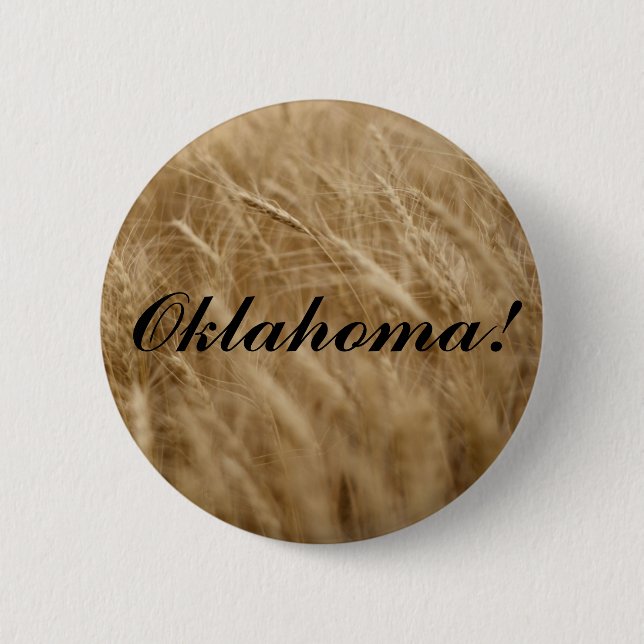 Macaron Rond 5 Cm L'Oklahoma ! Blé de Wavin (Devant)