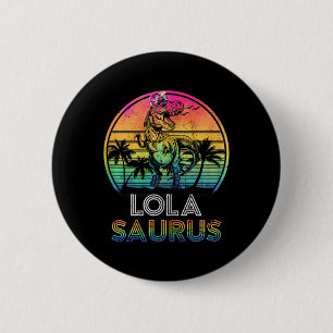 Macaron Rond 5 Cm Lolasaurus Dinosaur Lola Saurus Famille Matc