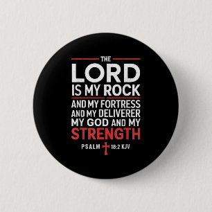 Macaron Rond 5 Cm Lord Est Mon Évangile Rocher Christian Prier Faith