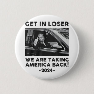 Macaron Rond 5 Cm Loser Nous Parlons De L'Amérique Retour Trump 202