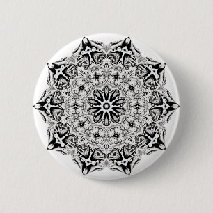Macaron Rond 5 Cm Lotus de gris