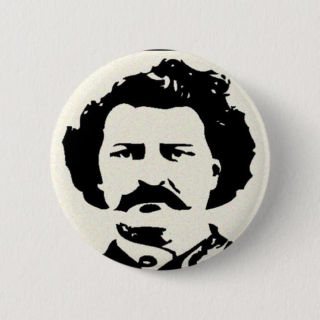 Macaron Rond 5 Cm Louis Riel Button (Devant)