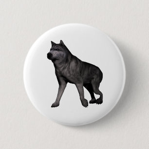 Macaron Rond 5 Cm Loup