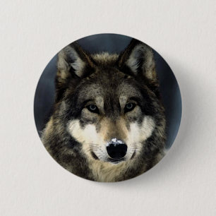 Macaron Rond 5 Cm Loup