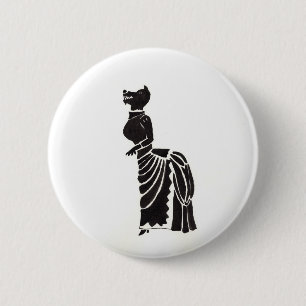 Macaron Rond 5 Cm Loup-garou dans un costumé