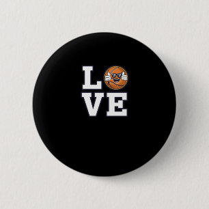 Macaron Rond 5 Cm Love Basketball Design Avec Cool Emoji Et
