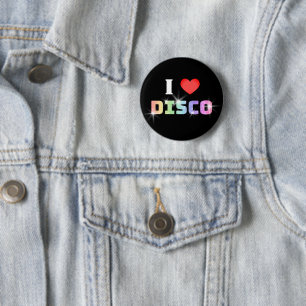 Macaron Rond 5 Cm Love disco
