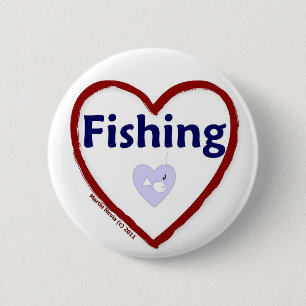 Macaron Rond 5 Cm Love Fishing