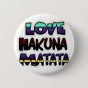 Macaron Rond 5 Cm Love Hakuna Matata Cadfts