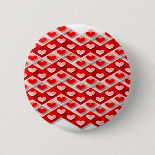 Macaron Rond 5 Cm Love Heart Motif