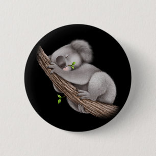 Macaron Rond 5 Cm Love Koala Bears