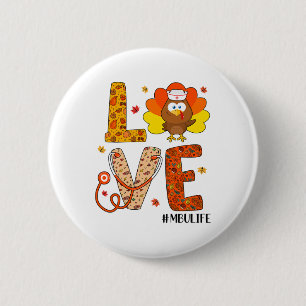 Macaron Rond 5 Cm Love Nurse Life Fall Mbu Nurse Turkey Thanksgiving