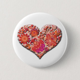 Macaron Rond 5 Cm Love Valentine's Day Red Heart Vector Valentine