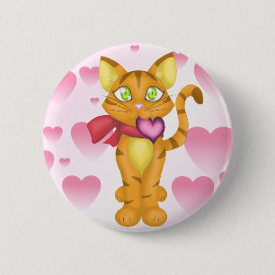 Macaron Rond 5 Cm Lovely Kitty