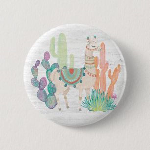 Macaron Rond 5 Cm Lovely Llamas II