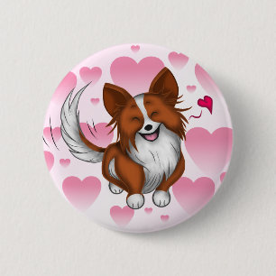 Macaron Rond 5 Cm Lovely Puppy