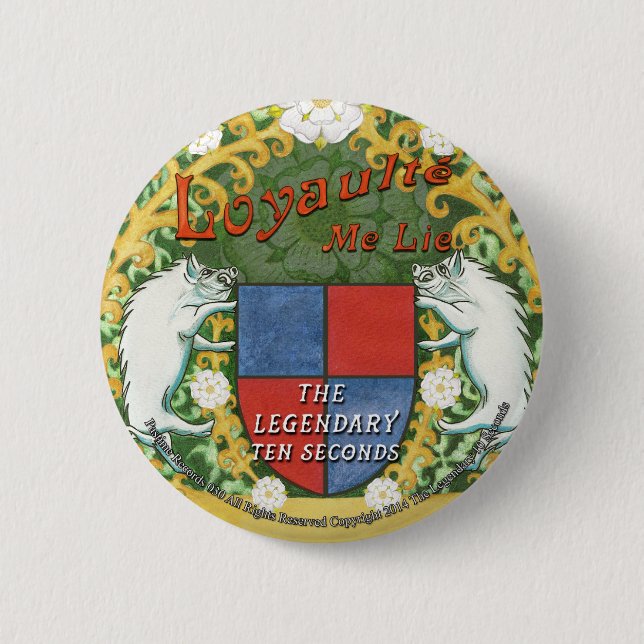 Macaron Rond 5 Cm Loyaulté j'insigne de mensonge (Devant)