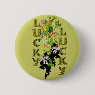Macaron Rond 5 Cm Lucky Leprechaun