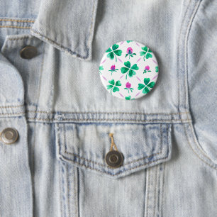 Macaron Rond 5 Cm Lucky shamrock