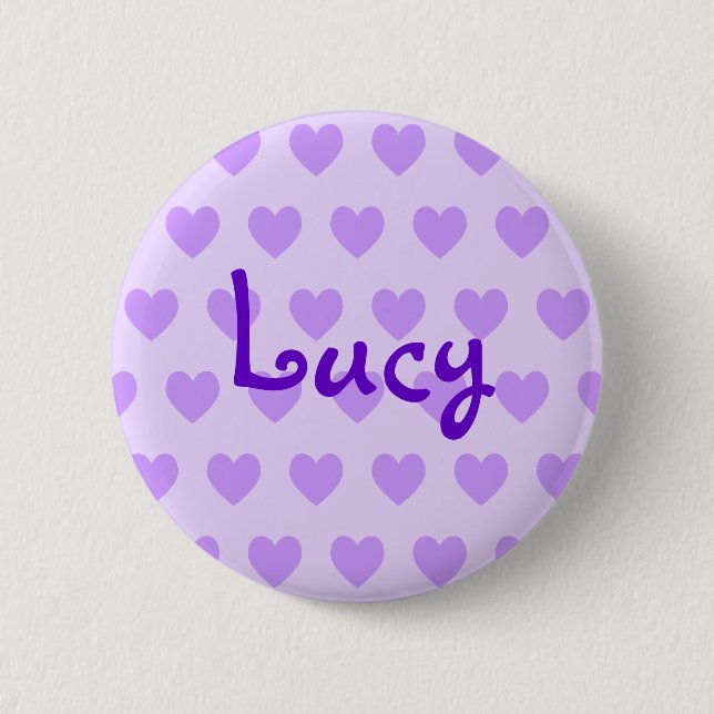 Macaron Rond 5 Cm Lucy en violet (Devant)