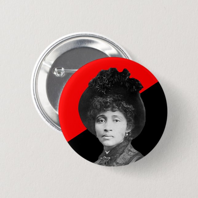 Macaron Rond 5 Cm Lucy Parsons Anarcho-communiste (Devant & derrière)