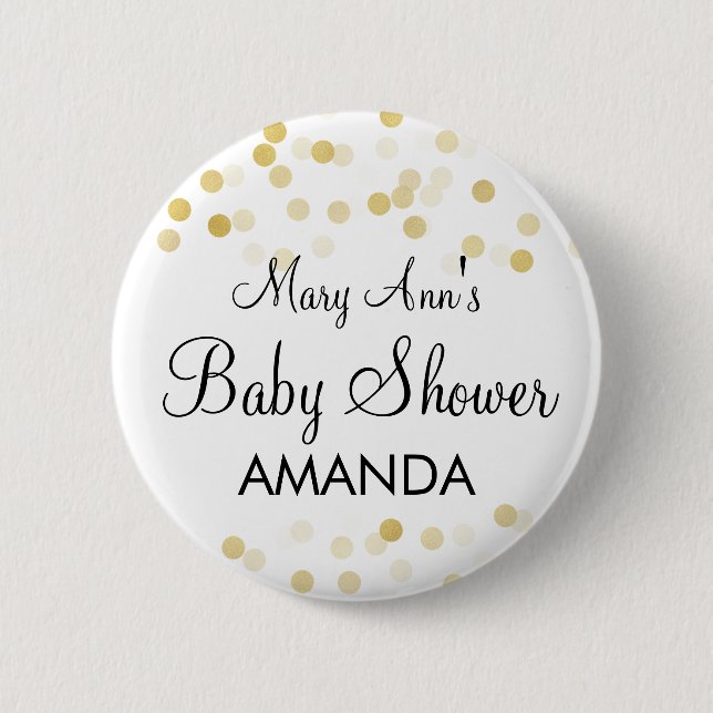 Macaron Rond 5 Cm Lumières élégantes de parties scintillantes de (Devant)