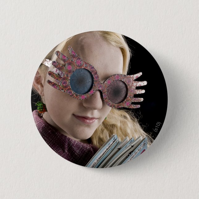 Macaron Rond 5 Cm Luna Lovegood 2 (Devant)