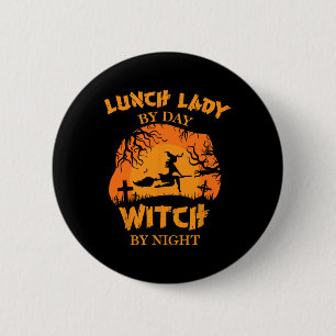 Macaron Rond 5 Cm Lunch Lady By Day Sorcière By Night Lunch Lady Cos