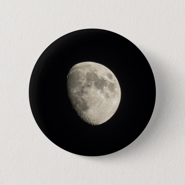 Macaron Rond 5 Cm Lune (Devant)