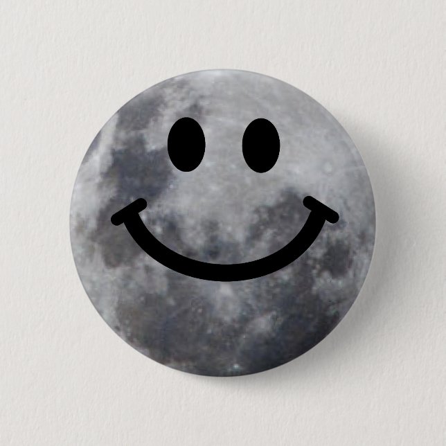 Macaron Rond 5 Cm Lune (Devant)
