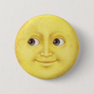 Macaron Rond 5 Cm Lune Emoji