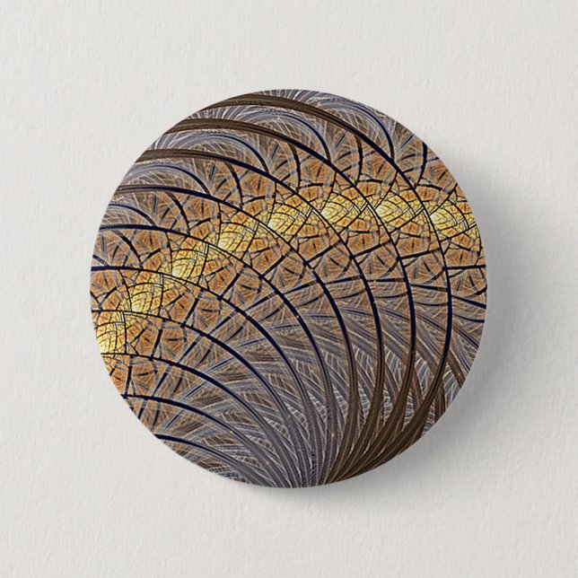 Macaron Rond 5 Cm Lune tranquille de loup (Devant)