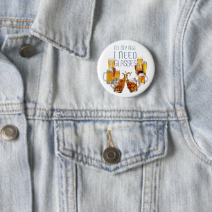 Macaron Rond 5 Cm Lunettes de bière SlipperyJoe’s pilsner lunettes s